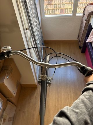 Bicicleta gris seminueva