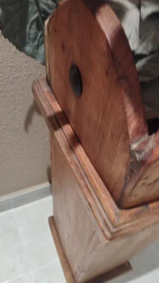 Paragüero decorativo madera maciza.