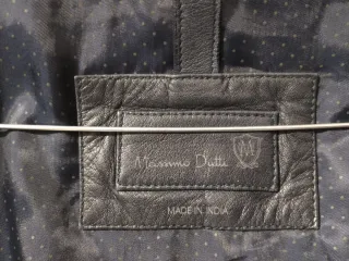 Chaqueta Piel Massimo Dutti Talla L Azul