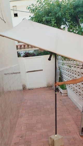 Sombrilla Rectangular Beige 180x130