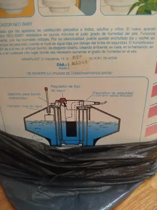 Humidificador Ambientador Negro/Blanco