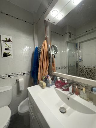 Mueble Lavabo Blanco Brillante 1m