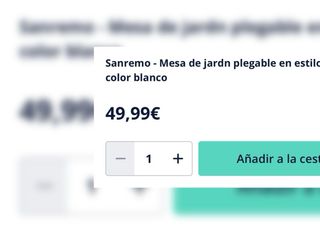 Mesa plegable redonda terraza