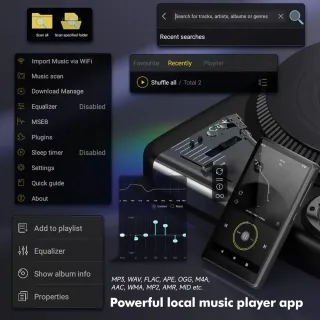 Reproductor MP3 Bluetooth 163GB Spotify