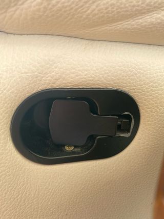 Sofá de piel blanco relax