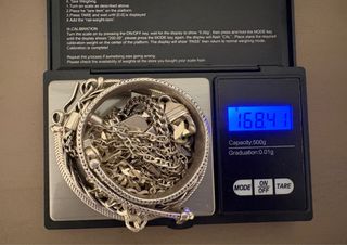 Pulseras y colgantes de plata (168,41gr)