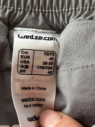 Pantalón de esquí mujer Talla 40 Gris