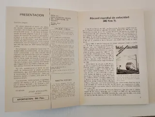 Renfe.Amigos del ferrocarril. Circular interna.