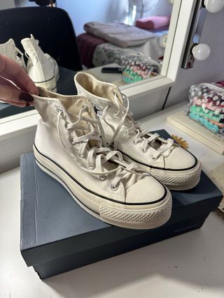 Converse All Star Blancas Plataforma