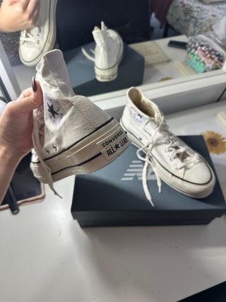 Converse All Star Blancas Plataforma