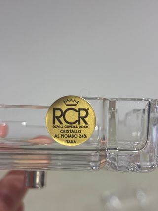 Joyero cristal tallado plata ley