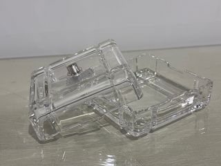 Joyero cristal tallado plata ley