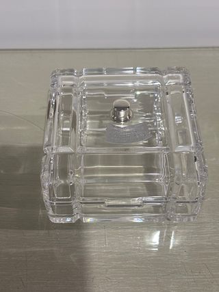 Joyero cristal tallado plata ley