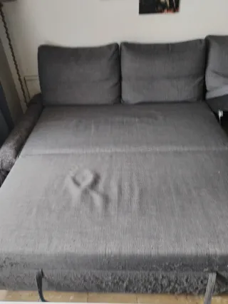 Sofá cama chaiselongue gris Ikea Friheten