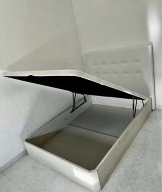 Canapé + Colchón + Cabecero Blanco