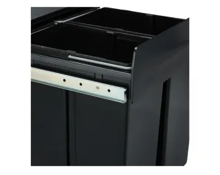 Cubo basura integrado Relaxdays 4 compartimentos