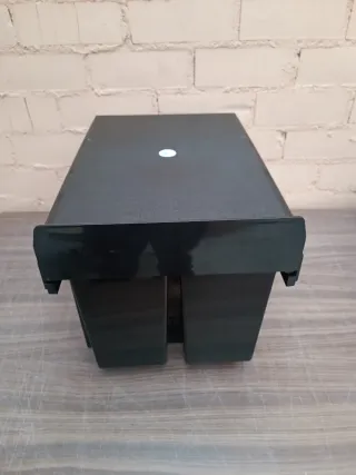 Cubo basura integrado Relaxdays 4 compartimentos