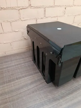 Cubo basura integrado Relaxdays 4 compartimentos