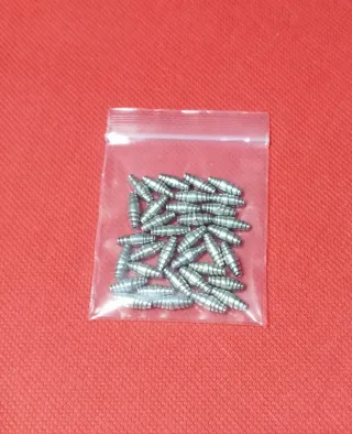 Lote de 35 abalorios de plata