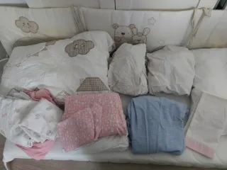 Colchon cuna yLote Ropa Cama Infantil