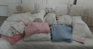 Colchon cuna yLote Ropa Cama Infantil