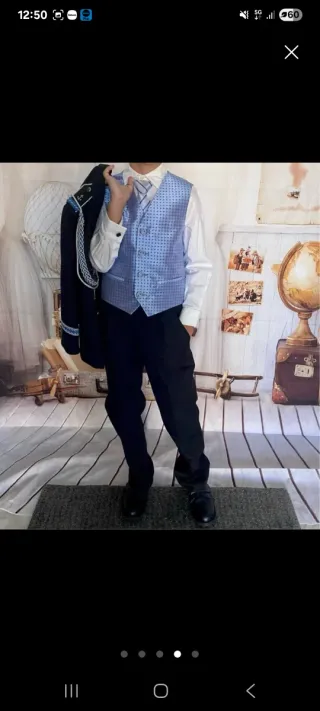 Traje de Comunión Niño Azul Marino