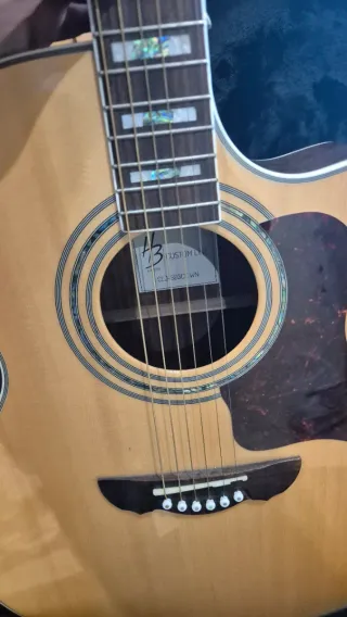 Guitarra Acústica Harley Benton CLJ-503CE WN