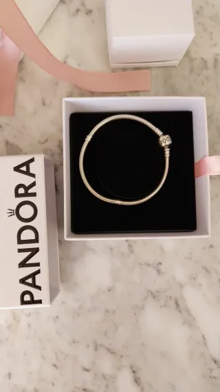 Pulsera Pandora Plata Talla 19