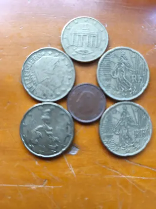 Lote monedas 20, 10 y 1 céntimos Euro