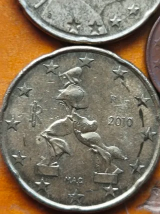 Lote monedas 20, 10 y 1 céntimos Euro
