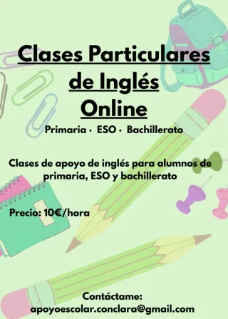 Clases Particulares de inglés online