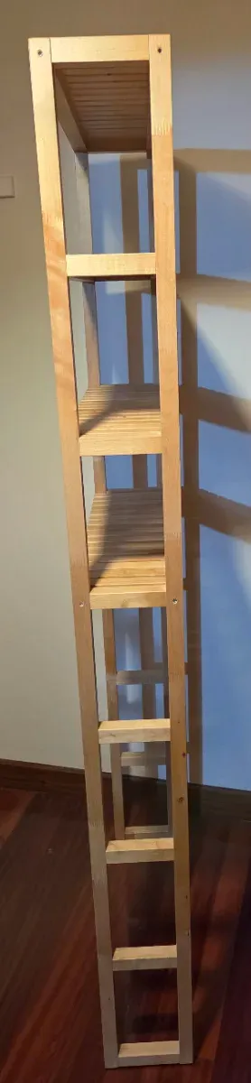 Estantería madera 4 niveles con portapapel