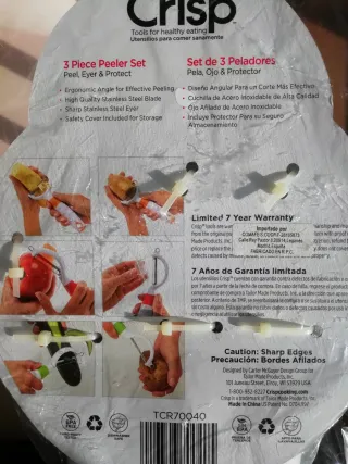 Set 3 peladores verduras