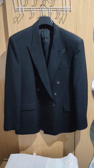 Chaqueta cruzada azul marino