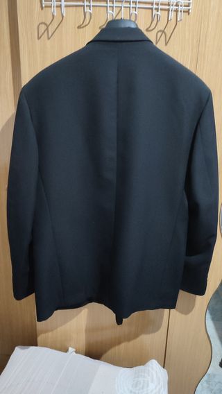 Chaqueta cruzada azul marino