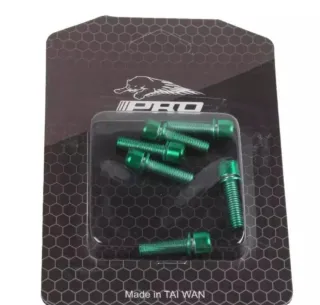 LOTE 6 TORNILLOS ALUMINIO MANILLAR BICICLETA