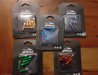 LOTE 6 TORNILLOS ALUMINIO MANILLAR BICICLETA