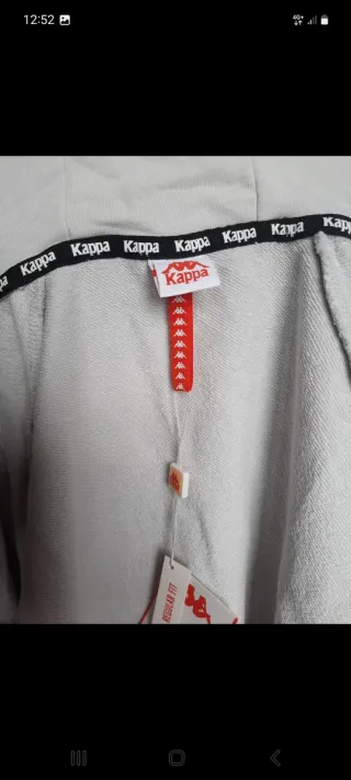 Kappa felpa con cappuccio bianca