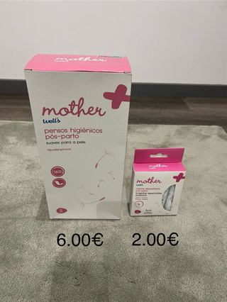 Pensos e cuecas descartáveis pós-parto