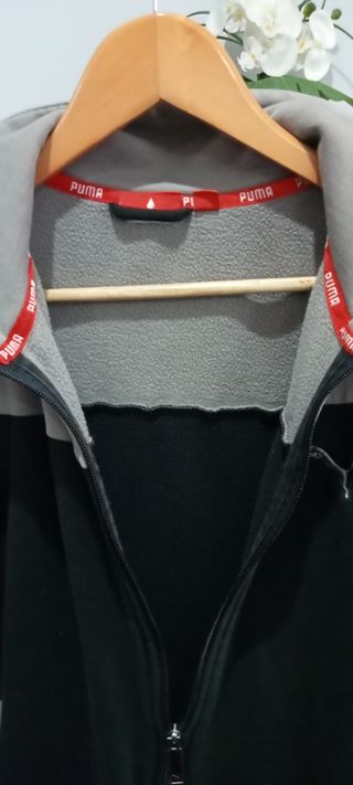 Casaco Puma Vintage Preto e Cinza