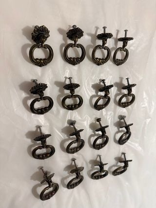 Tiradores Vintage Metal Bronce Dorado