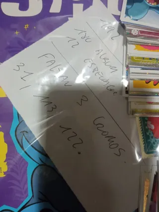 189 Cromos diferentes de Stitch scrapbook