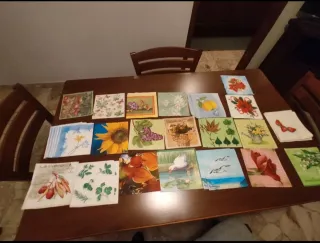 Lotto 38 tovaglioli decoupage