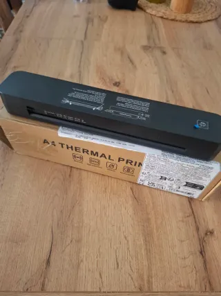 Impresora térmica portátil gris