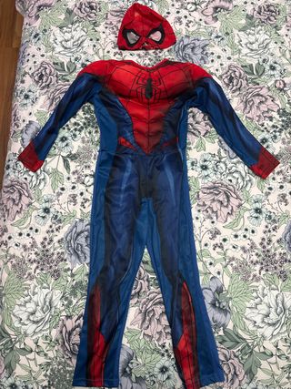 Disfraz Spiderman con máscara Talla 4-5 años