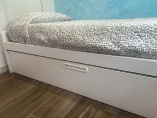 Cama nido blanca de madera