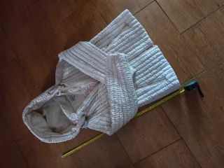 Abrigo acolchado mujer beige