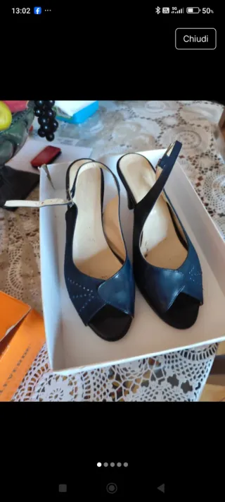 Scarpe donna eleganti blu