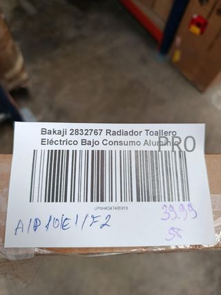 Radiador Toallero Eléctrico Bajo Consumo - 2832767 - Bakaji