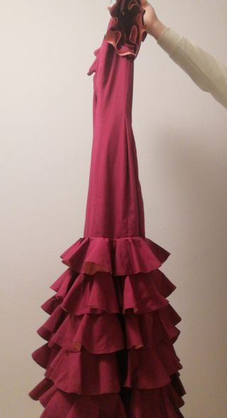 Traje Flamenca Gitana Talla 38 con mantón